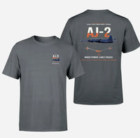 Thumbnail for AJ-2 Savage Tanker design on gray double-side t-shirt, double-side print