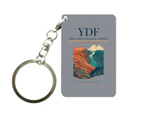 Thumbnail for Deer Lake Regional Airport (YDF) design on gray key chain