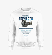 Thumbnail for TRENT 700 design on white sweatshirt