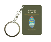 Thumbnail for Afonso Pena International Airport CWB Key Chain design on green army key chain