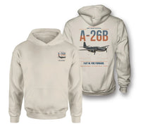 Thumbnail for A-26B Invader design on khaki double-side hoodie