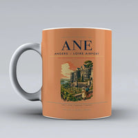 Thumbnail for Angers – Loire Airport (ANE) airport code design on orange ceramic mug