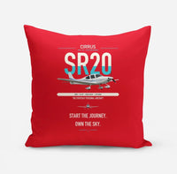Thumbnail for Cirrus SR20 design on red pillow