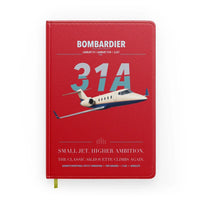 Thumbnail for Bombardier Learjet 31A design on red notebook