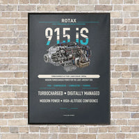 Thumbnail for 915 iS vertical canvas print - framed - gray background