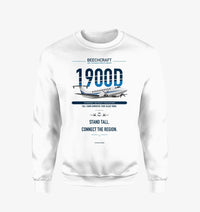 Thumbnail for Beechcraft 1900D design on white sweatshirt