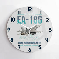 Thumbnail for EA-18G Growler design on light gray no frame wall clock