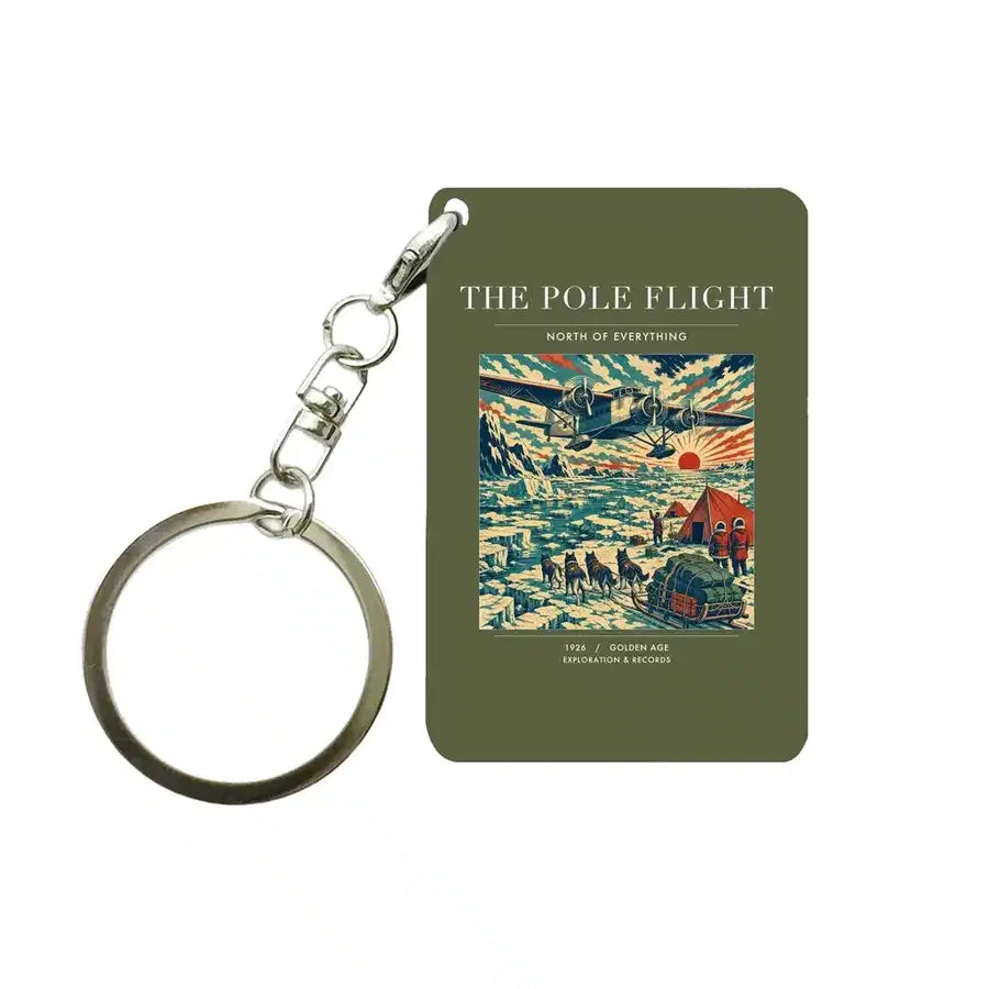 VINTAGE G4019 - The Pole Flight - Designed Key Chain design on greenarmy