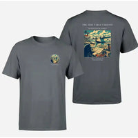 Thumbnail for VINTAGE G4272 - The Tide Table Takeoff - Double-Side T-Shirt design on gray double side t shirt