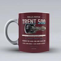 Thumbnail for 500 Mug design on dark red trent