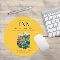 Thumbnail for Tainan Airport (TNN) design on yellow round mouse pad