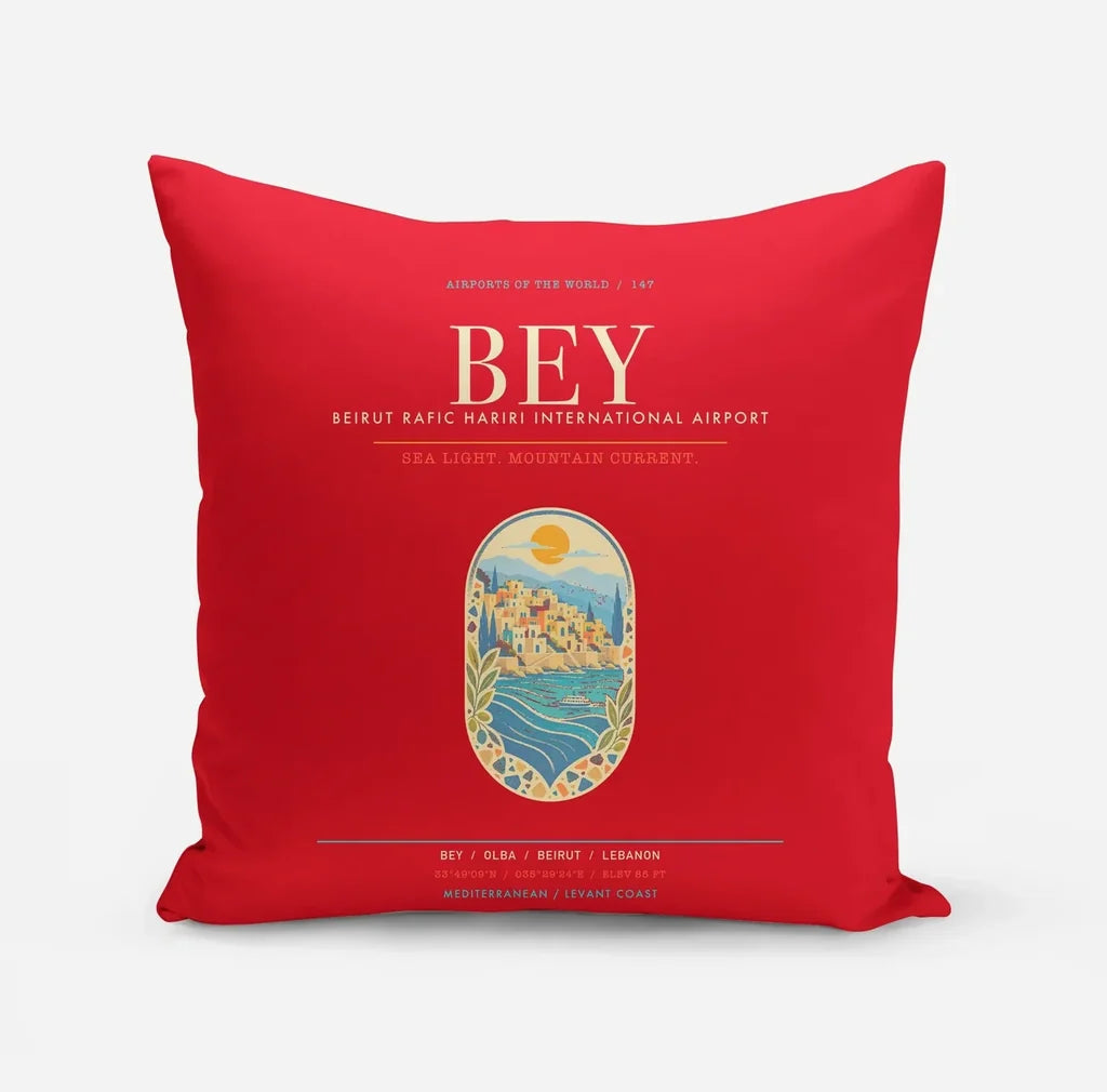 Beirut Rafic Hariri International Airport BEY - Levantine Sea Current - Red