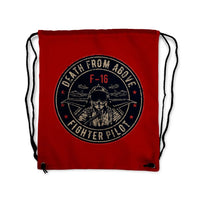 Thumbnail for Fighter Jet 16 - Death Drawstring Bag - view 7