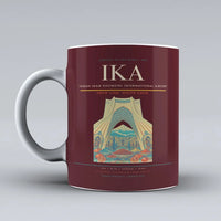 Thumbnail for Imam Khomeini International Airport IKA Mug design on dark red tehran