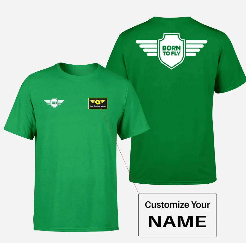 Customisable Born to Fly T-Shirt - view 7