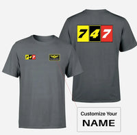 Thumbnail for Customisable Boeing 747 T-Shirt - view 7