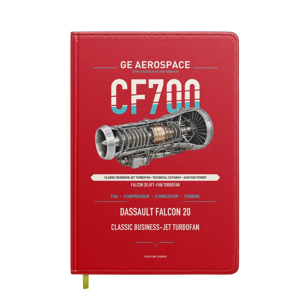 CF700 design on red notebook