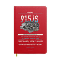 Thumbnail for 915 iS design on red notebook