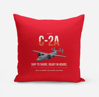 Thumbnail for C-2A Greyhound design on red pillow