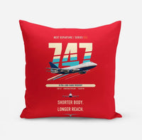 Thumbnail for Boeing 747SP design on red pillow