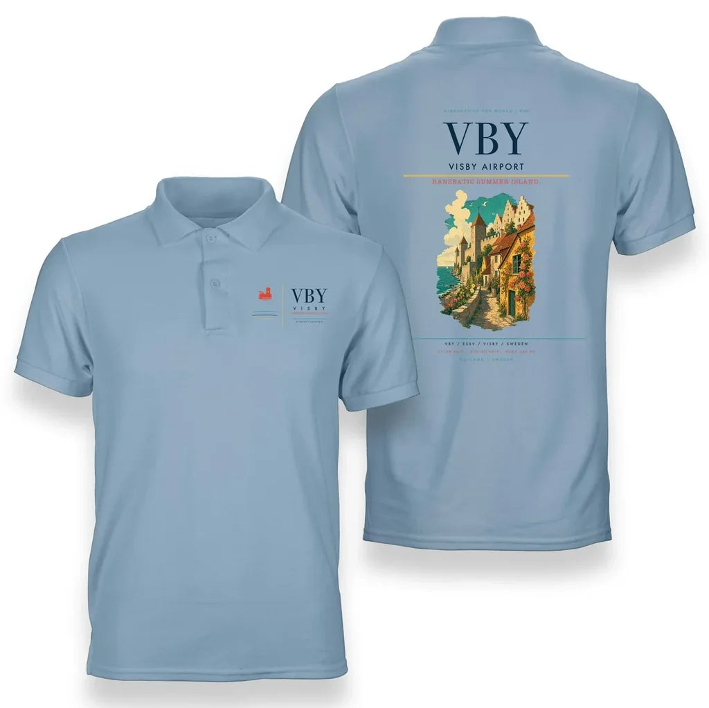 Visby Airport VBY Light Blue