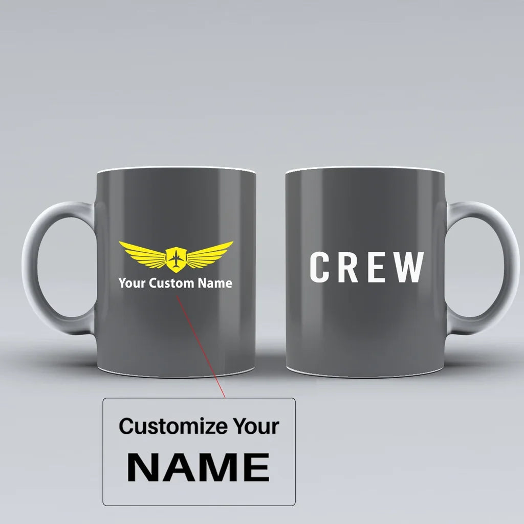 Customisable CREW & Text Mug - view 7
