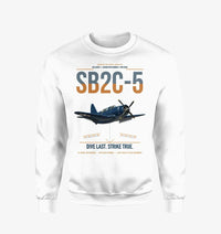 Thumbnail for SB2C-5 Helldiver design on white sweatshirt