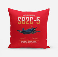 Thumbnail for SB2C-5 Helldiver design on red pillow