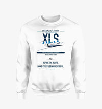 Thumbnail for Cessna Citation XLS design on white sweatshirt
