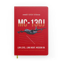 Thumbnail for MC-130J COMMANDO II design on red notebook
