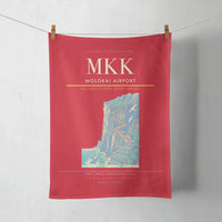 Thumbnail for Molokai Airport (MKK) design on red towel