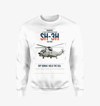 Thumbnail for Sikorsky SH-3H Sea King design on white sweatshirt