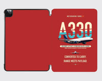 Thumbnail for Airbus A330-200P2F design on red ipad tablet case