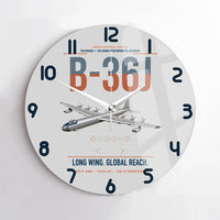 Thumbnail for B-36J Peacemaker design on light gray no frame wall clock