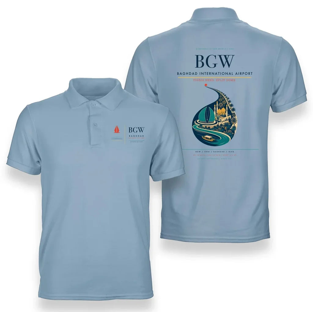 Baghdad International Airport BGW Light Blue