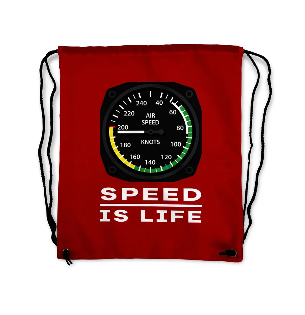 Speed Is Life Drawstring Bag - view 7