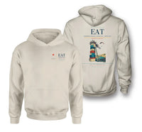 Thumbnail for Pangborn Memorial Airport (EAT) design on khaki double-side hoodie