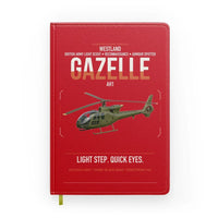 Thumbnail for Westland Gazelle AH1 design on red notebook