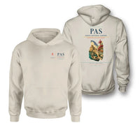 Thumbnail for Paros National Airport (PAS) design on khaki double-side hoodie