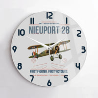 Thumbnail for Nieuport 28C.1 design on light gray no frame wall clock