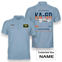 Thumbnail for KA-6D Intruder design on light blue+name double-side polo t-shirt, double-side print