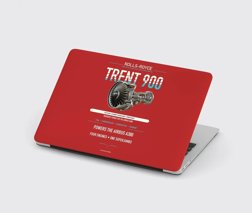 TRENT 900 design on red MacBook case