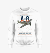 Thumbnail for Focke-Wulf Fw 190A-8 design on white sweatshirt
