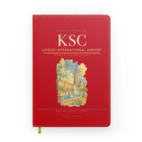 Thumbnail for Košice International Airport (KSC) design on red notebook