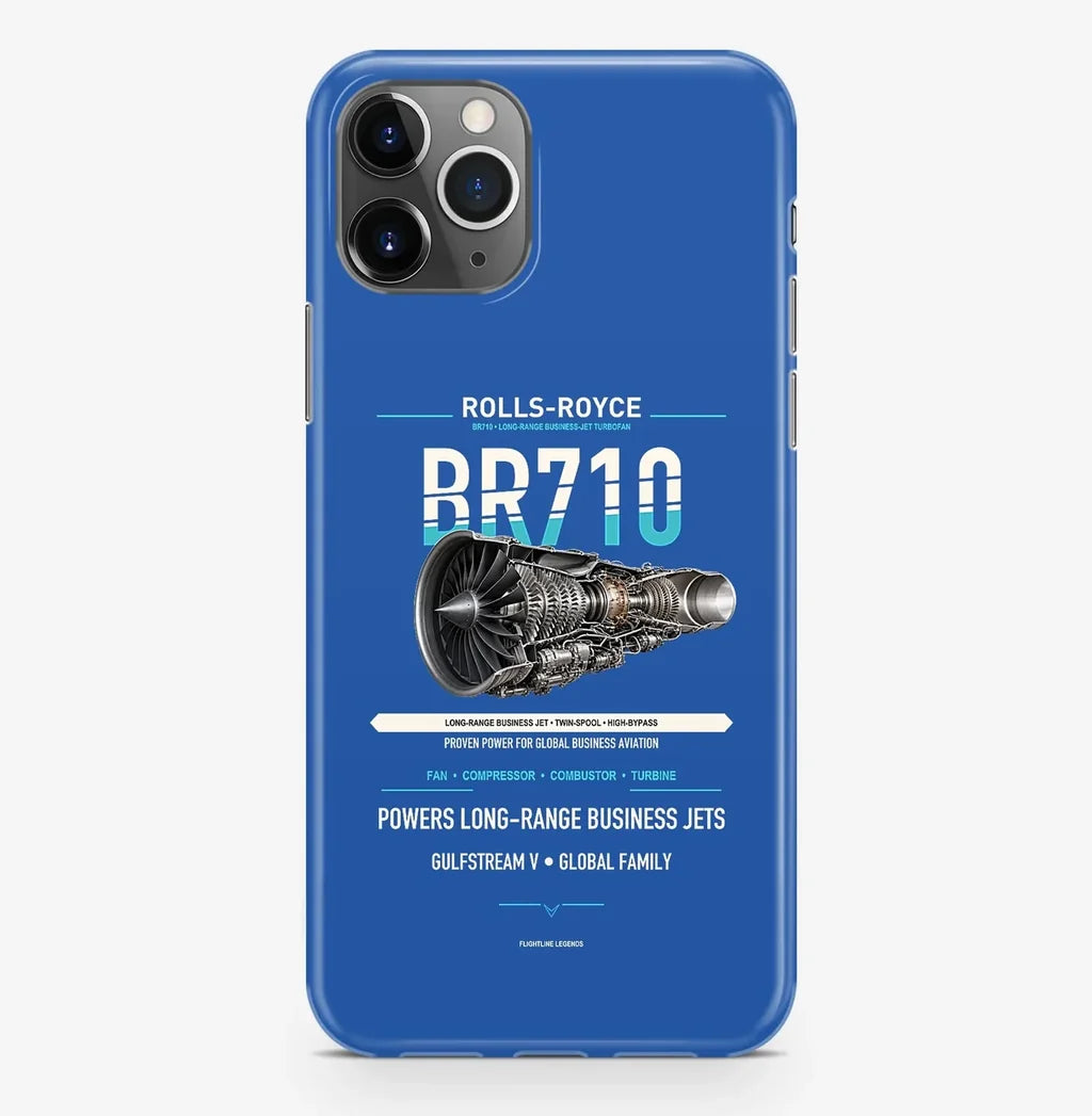 BR710 Case ProMax design on blue iphone case promax