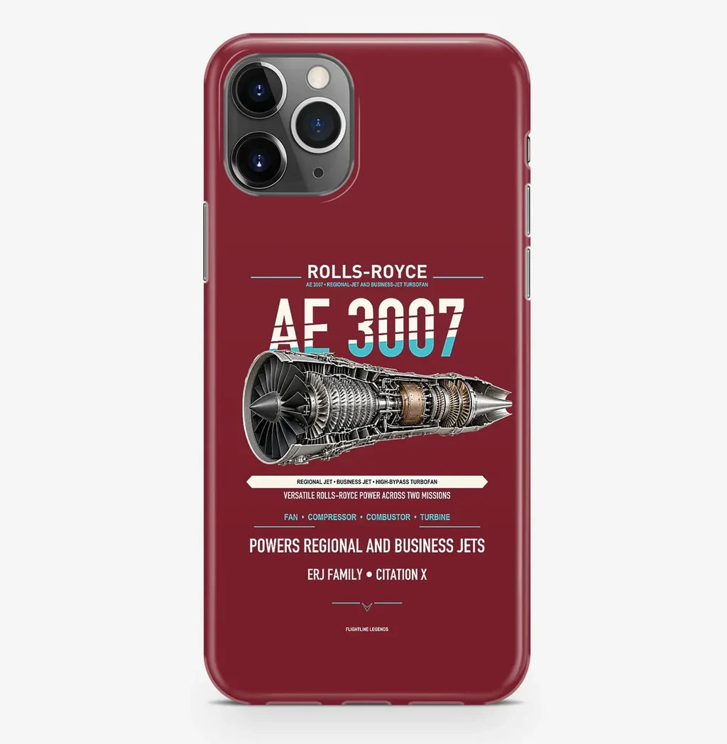 AE 3007 Case ProMax design on dark red iphone case promax