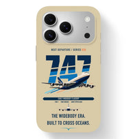 Thumbnail for Boeing 747-200B design on beige magsafe iphone case