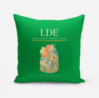 Thumbnail for Tarbes–Lourdes–Pyrénées Airport (LDE) design on green pillow