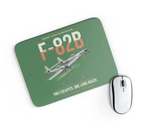 Thumbnail for F-82B Twin Mustang design on green rectangle mouse pad