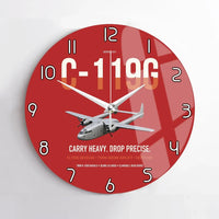 Thumbnail for C-119G Flying Boxcar design on red no frame wall clock